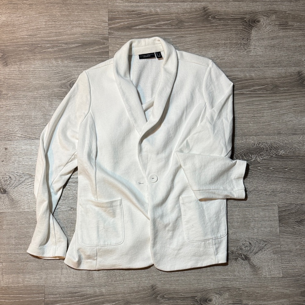 Susan Graver Cream Blazer